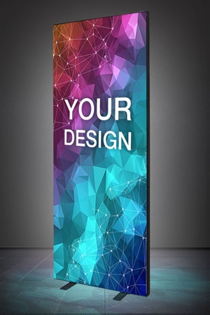 LED Lightbox Display Black 100x250 cm