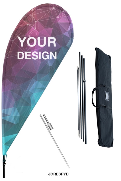 Beachflagga Drop – komplett paket