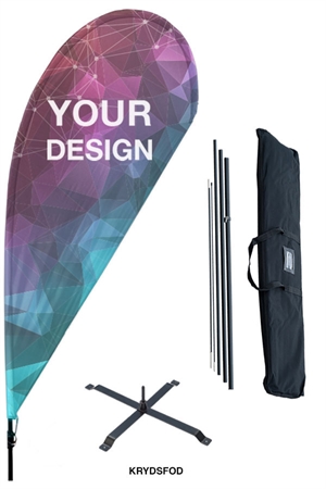 Beachflagga Drop – komplett paket