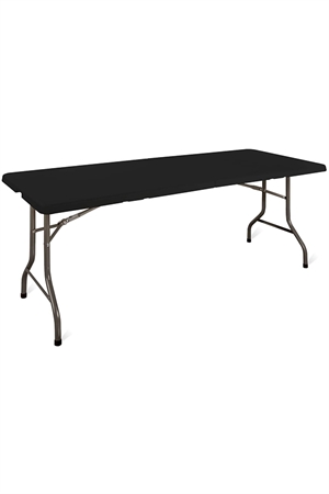 Hopfällbart bord 180x75 cm, svart