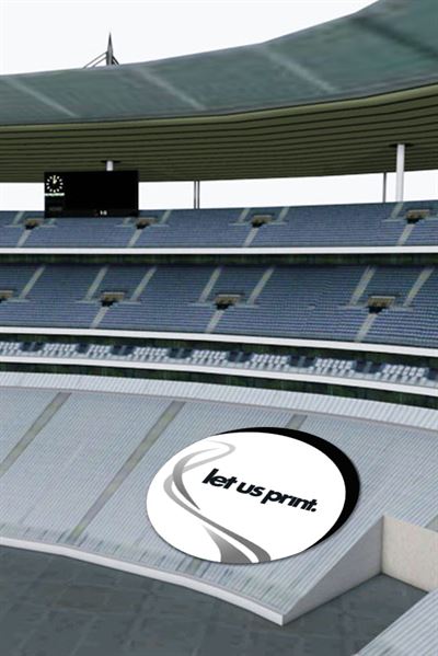 Fan banner i rundt format - støt din yndlings klub og skab stemning på stadion