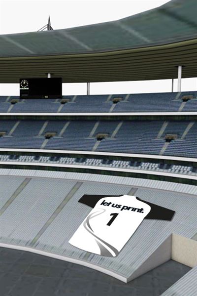Fan banner - t-shirt - perfekt til XL print af klubtrøje