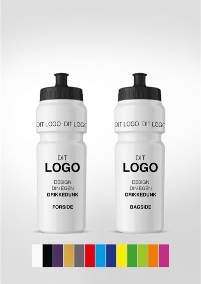 Drikkedunk med logo 750 ml